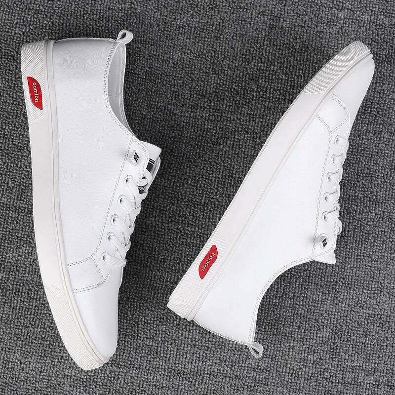 Genuine Leather Mens Luxury Brand Casual Fashion Handmade Classic White Shoes Outdoor Comfort Men Sneakers Business Office SPLELED