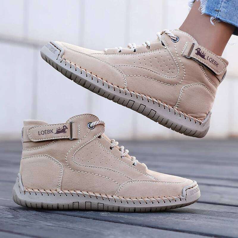 Retro Women's Boots Classic Fashion Design Breathable Casual Loafers Handmade Leather Soft Comfort Spring/autumn Women Sneakers