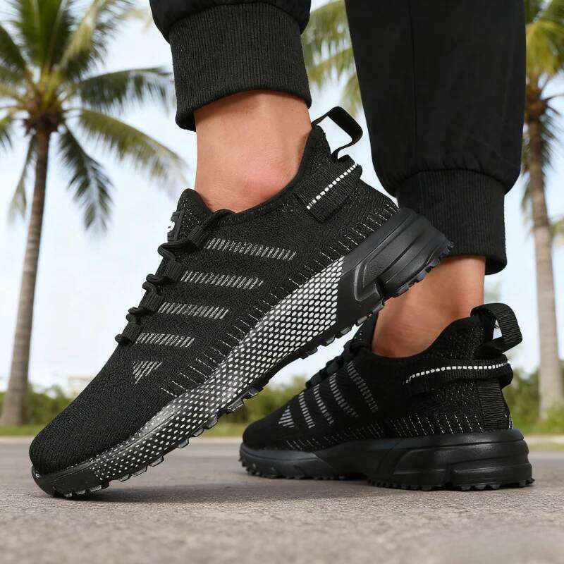 for High Quality Male Breathable Fashion Gym Casual Light Walking Sneakers Non Slip Men Shoes Tenis Masculino