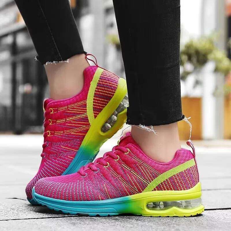 Women's Explosive Street Trendy with Unique Grid Design Breathable and Comfortable Outdoor Walking Training Shoes