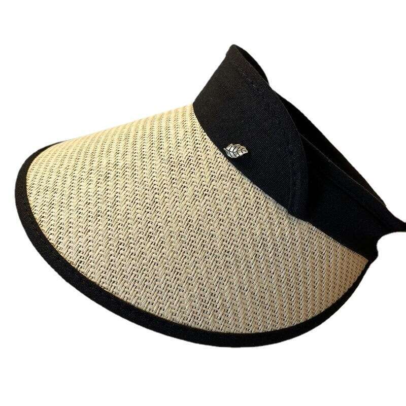 Double-layer woven straw sun hat Ultraviolet protection function A piece of accessory suitable for daily commuting and shopping