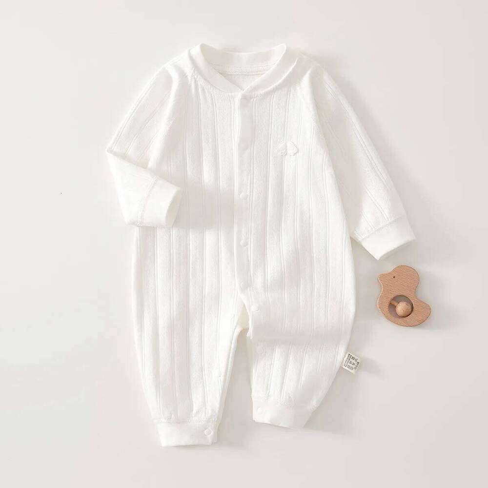 0-18M Jumpsuit Newborn Pure Cotton Long Sleeved Pajamas Baby Spring and Autumn Crawling Clothes 26Y0224