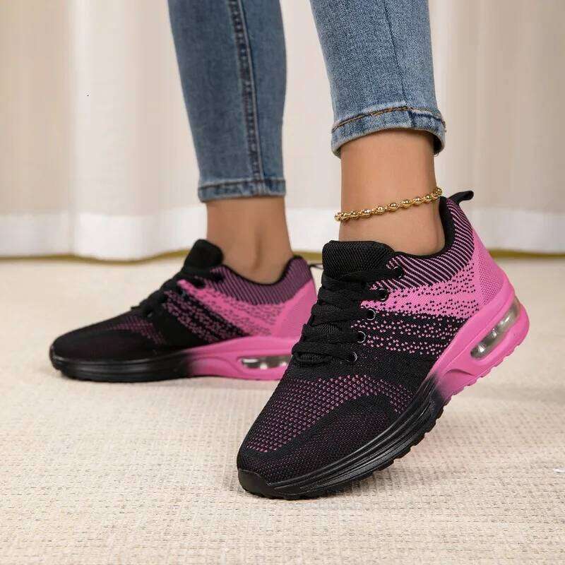 MAEDEF Women Athletic Running Sneakers Breathable Mesh Lightweight Non Slip Walking Sole Comfortable Sports Shoes