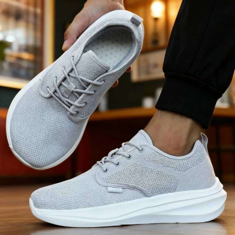 New Casual Wide Barefoot Shoe Unisex Trail Running Non-Slip Minimalist Walking Shoes Fashionable Breathable Men's Sneakers