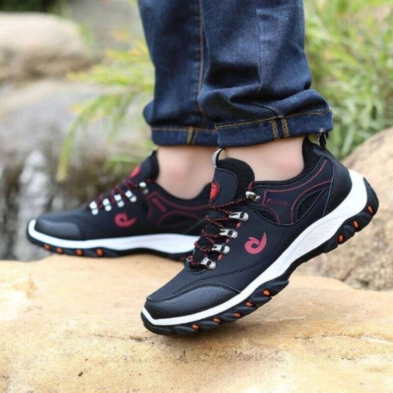 Hiking Spring Summer Outdoor Anti Slip Platform Walking Shoes 2025 New Men's Top Fashion Casual Lace Up Sneakers