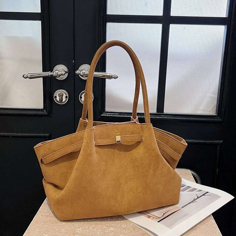 Vintage Belts Luxury Handbags for Women Faux Suede Scrub Leather Big Small Female Hand Tote Shoulder Crossbody Bag New Z260224