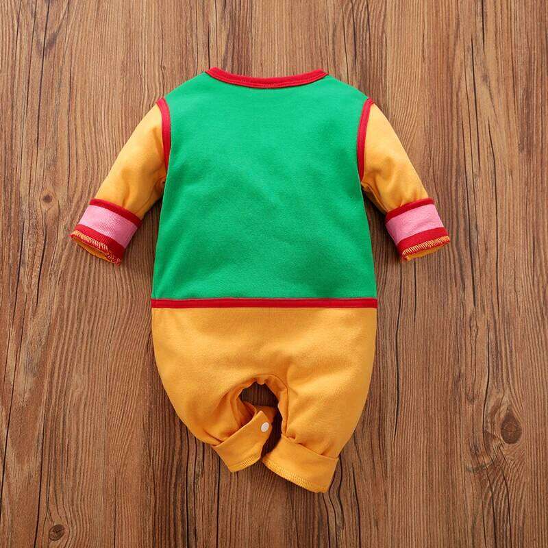 Baby Boys Long Sleeve Cosplay Outfit Costume Romper Jumpsuit Infant Clothes Toddler 100% CottonSpring and Autumn 26Y0224