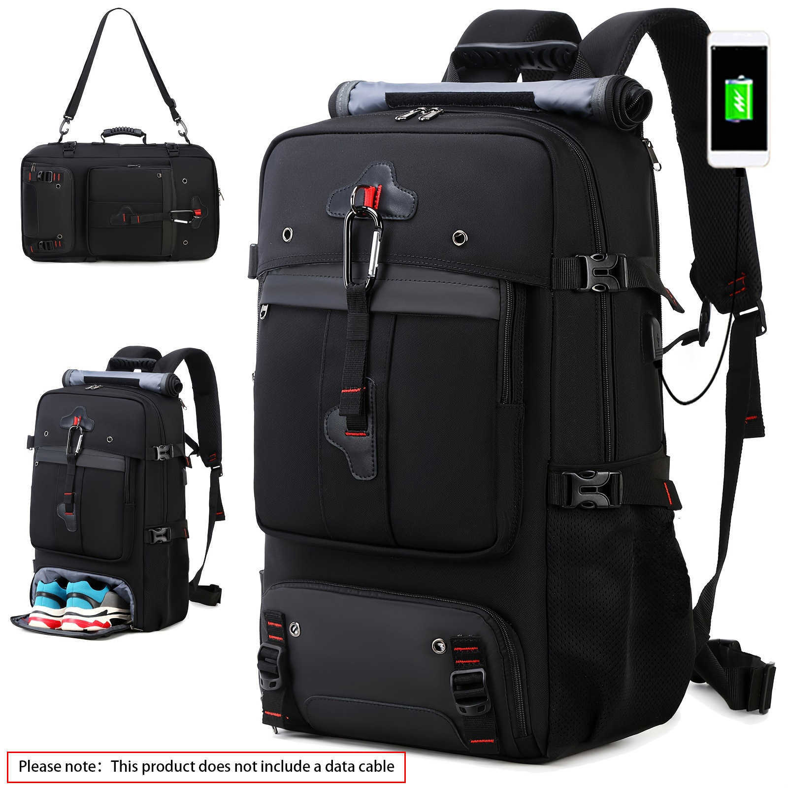 Casual Large Capacity Backpack Premium Travel Bag Hiking Backpack Multifunctional School Bag Dual-Shoulder Backpack Oxford Cloth Backpack