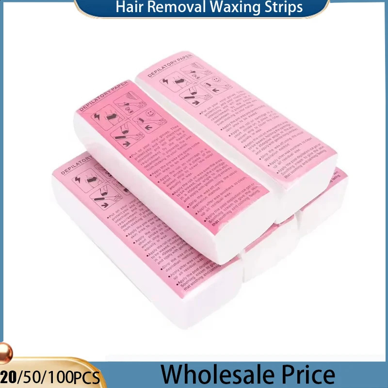Wax Papers High Quality Non-woven Fabric Waxing Strips Tool For Leg Hairs Removal 20PCS/50PCS/100PCS 260126