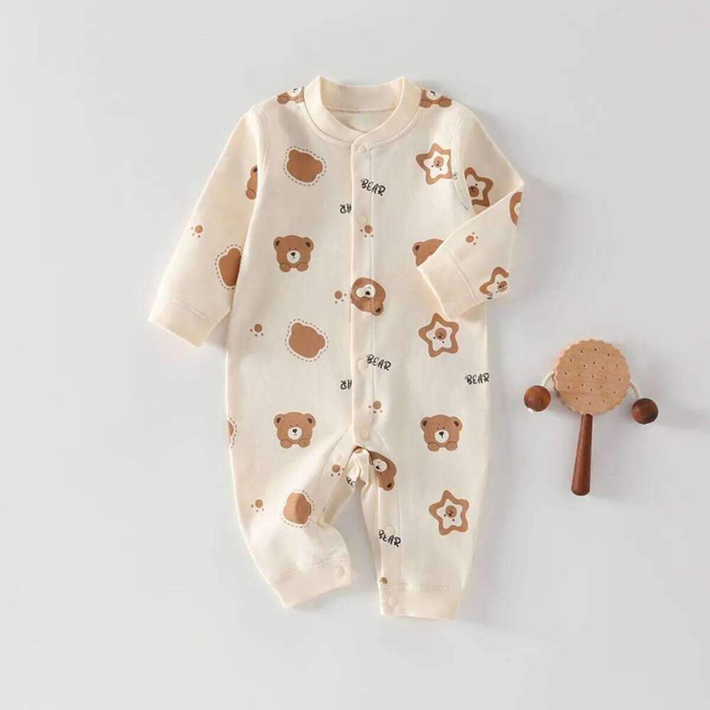 0-18 Month Kid Cute Jumpsuit Infant Pure Cotton Soft Babygro Toddler Spring Fall Daily Onesie Baby Outdoor Casual Romper 26Y0224