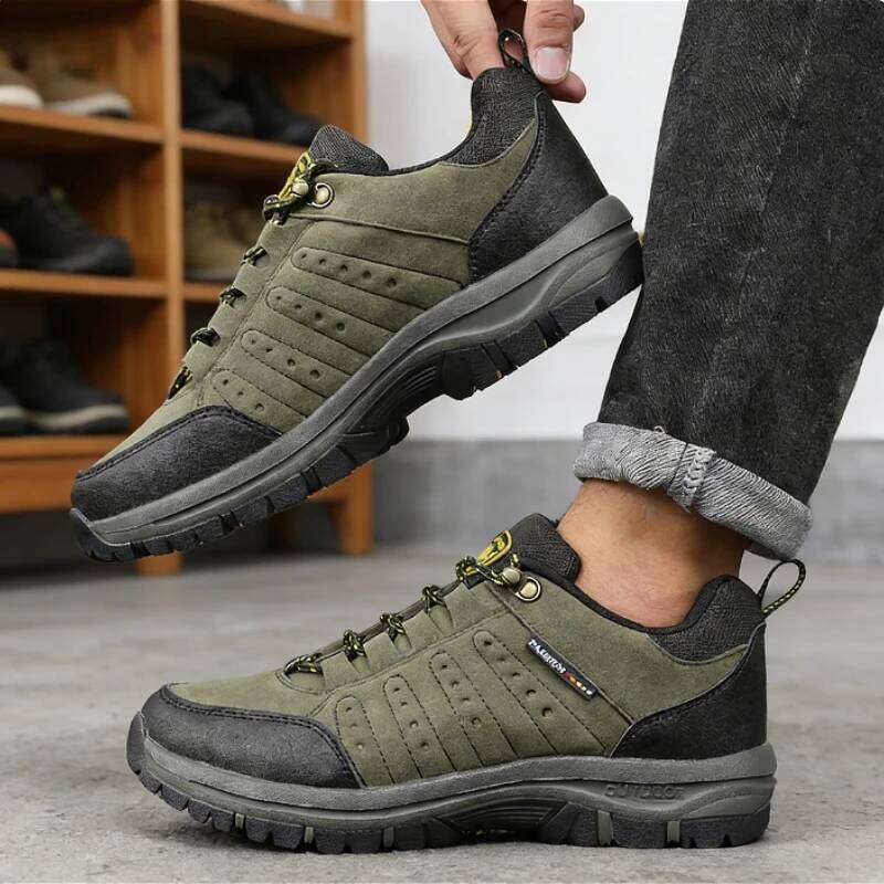 Men Casual Hiking Classic Waterproof High Quality Women Climbing Shoes Outdoor Sneakers Trekking Sports Footwear