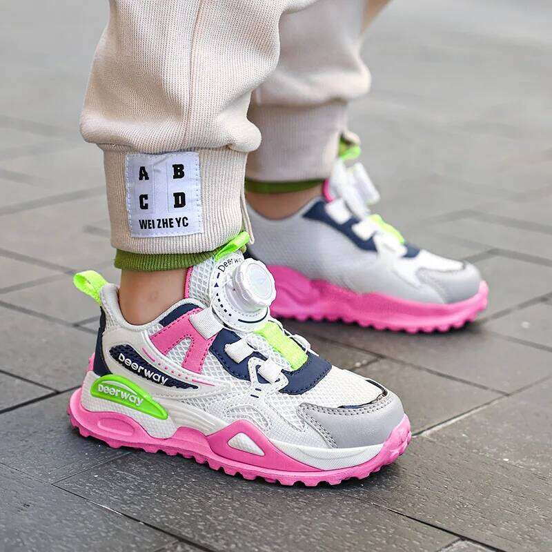 Hot Selling Autumn Balanced Childrens Sports Daily Flexible Lightweight Running Anti Slip Fashionable Casual Shoes 26W0224