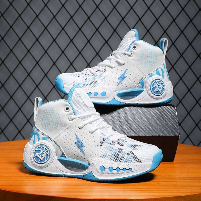 New Men's Basketball Shoes Spring Autumn Running Sports Breathable Mesh Anti-slip Wear-resistant Quality Sneaker for Adults Kids 26W0224