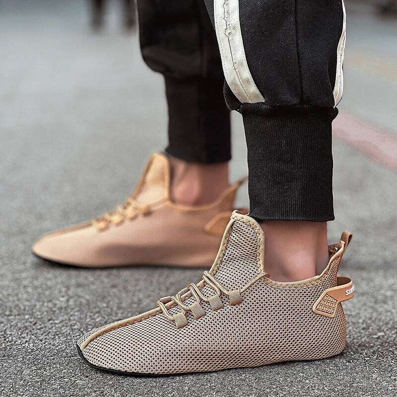 MAEDEF Mens Casual High Quality Lightweight Running Man Sneakers Lace Up Flats Shoes Male Outdoor Sports Tennis Shoe