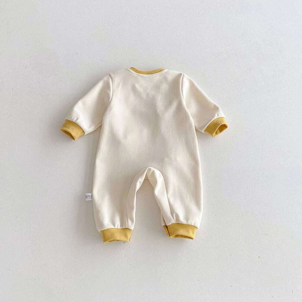 Clothing 0-2Y Newborn Long Sleeve Onesie 2026 Baby Girls Boys Romper Spring Infant 3D Star Decor Color Block Soft Bodysuit 26H0224