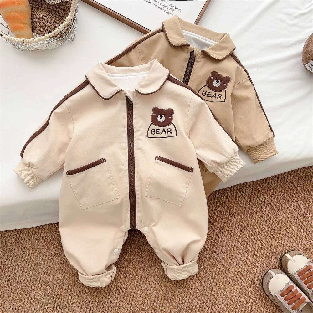 Autumn Baby Bodysuit 0-12M Newborn A-Class Bear Romper Korean Style Creeper 26H0224