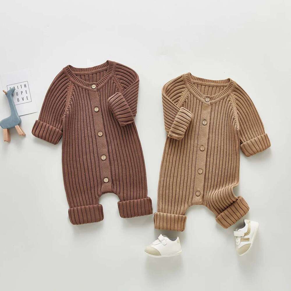 Autumn Newborn Infant Boy Girls Knit Romper Long Sleeve Rompers Kids Onepiece Fashion Baby Clothing 26H0224