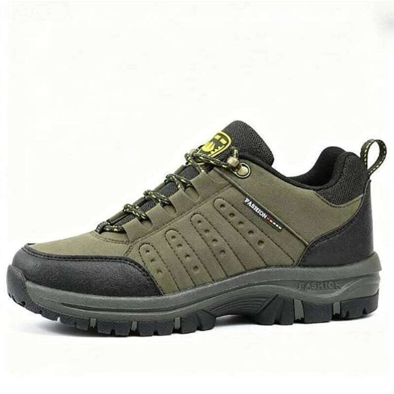 Hiking Outdoor Retro SuedeTactical Platform Men's Sneakers Spring Autumn New 2025 Anti Slip Mountaineering Camping Shoes