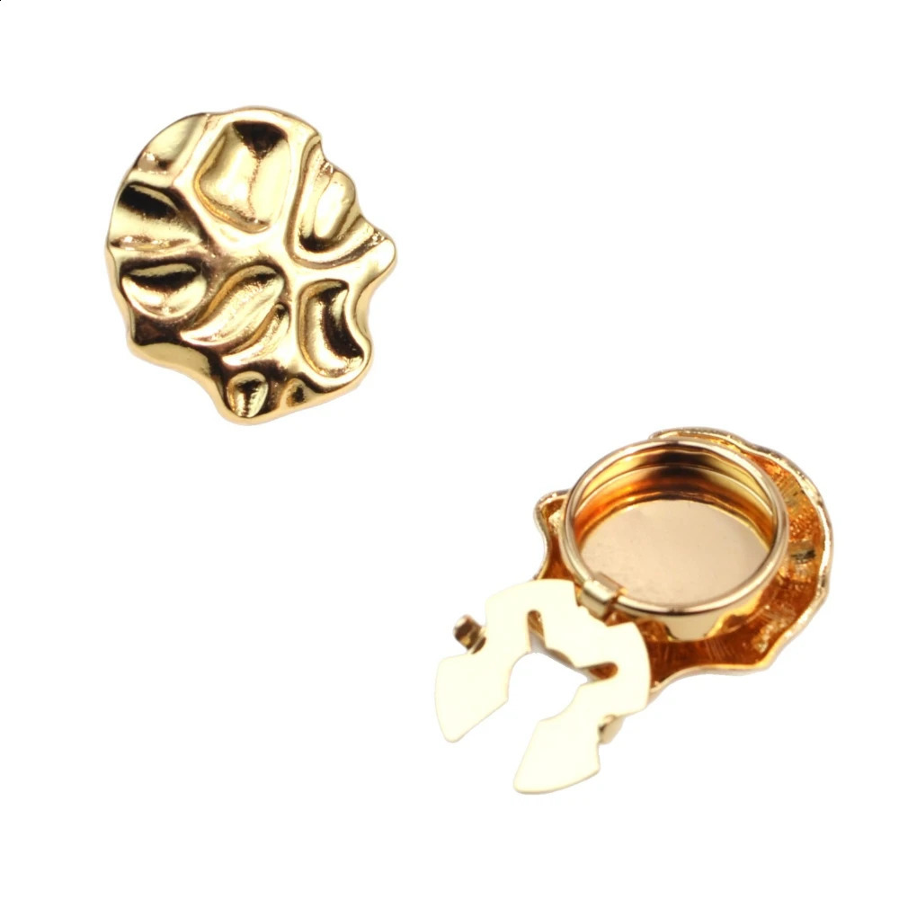 2PCS Fashion Metal Button Cover for Shirt Trendy Cufflinks for Women and Men Sleeve Buttons Accessories 260202