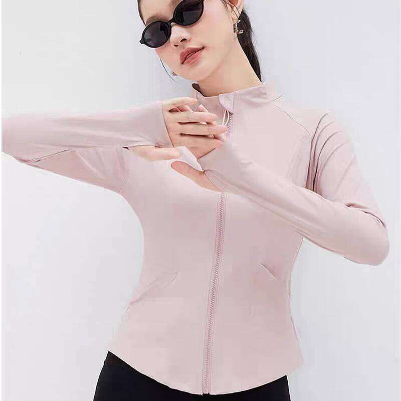 Women's Slim Fit Long Sleeve Sports Zip Fitness Yoga Workout Running Coats Cardigan Warm Gym Activewear Top 26Y0224