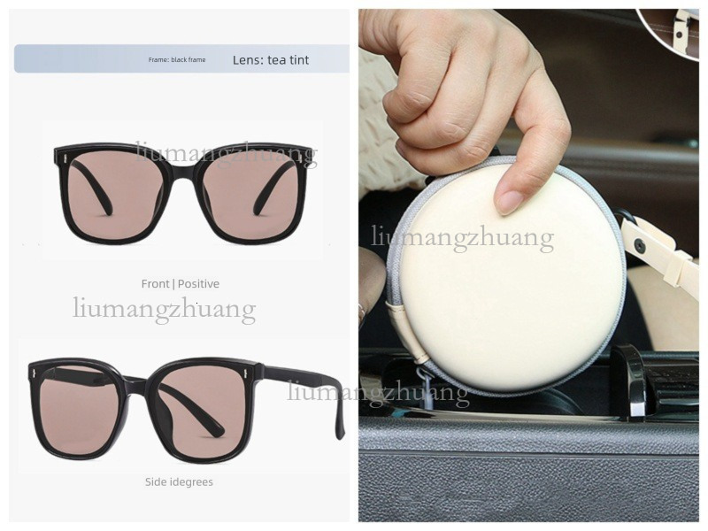 2026 Designer Luxury Foldable Women's Sunglasses Trendy Luxury High End Face Show Small UV Resistant Large Frame Sunglasses Polarized Sports Bike