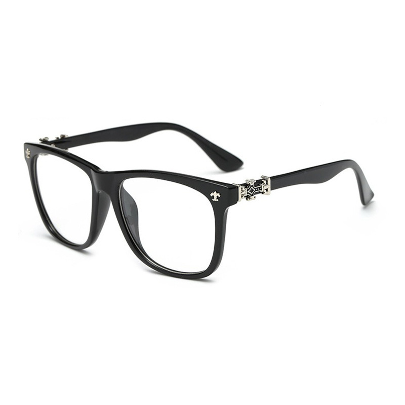 Luxury Brand Designer Sunglass Trendy Glass Similar To Those Worn By Internet Celebrities, Retro And Unique, With Thick Edges, Flat Lenses, Large Fram