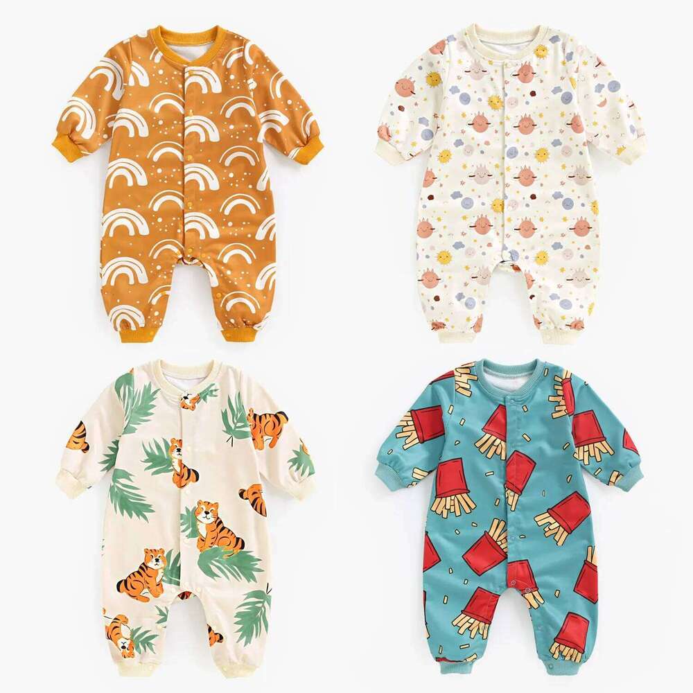 Sanlutoz Infants Jumpsuits Unisex Cute Animal Helloween Autumn Long Sleeve Baby Rompers Clothing 26H0224