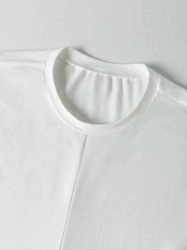 Summer Women's T-Shirt Crop Pin Waist Letter Round Neck Short-sleeved Short T-shirt Fashion Breathe