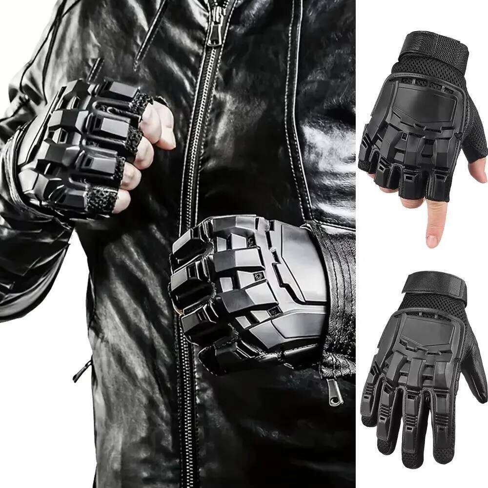 Outdoor Tactical Hard-Shell Breathable Full/Half Finger Motorcycling Cycling Gloves 26H0224