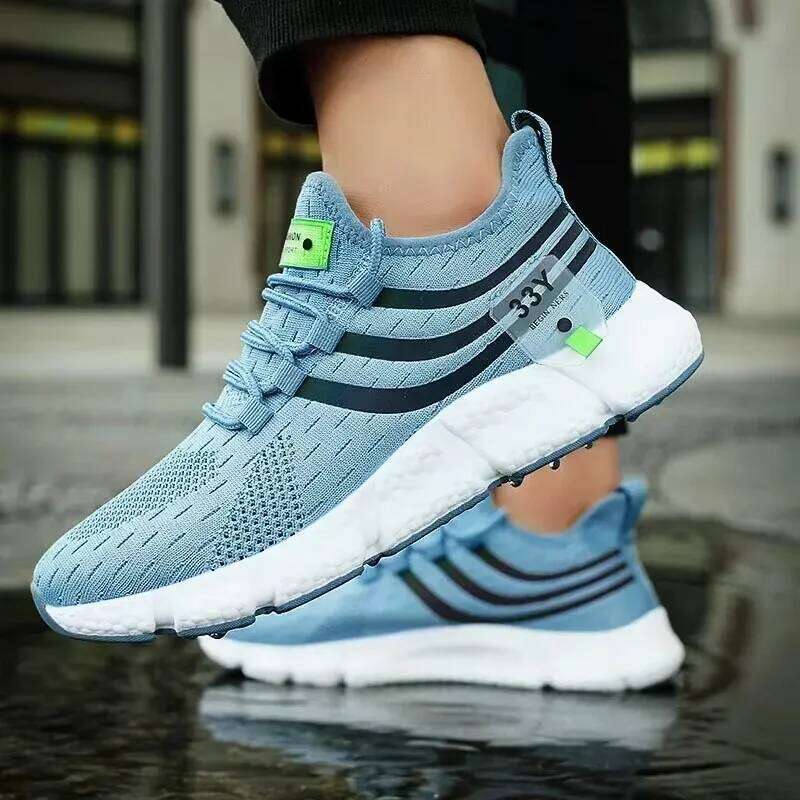 Men's Walking with Comfortable Fashionable Grid Design Versatile Lightweight Breathable Anti Slip Outdoor Training Shoes