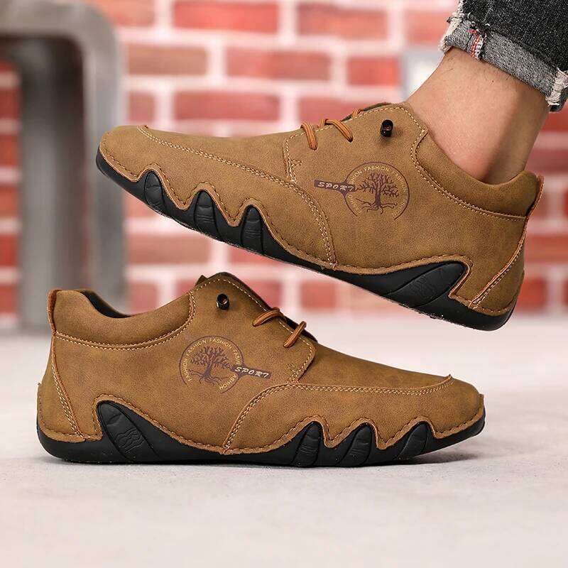 Men's Flat Season New Plus Size Casual Shoe Fashion Low-top Soft Sole Loafers Breathable Moccasins Men Sneakers