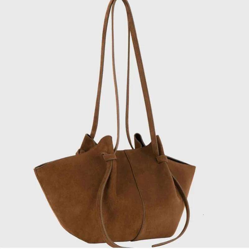 Women's Suede Nubuck Large Capacity Hand-held Wing Tote Bag Long Shoulder Strap Shopping Roomy Bags New Z260224