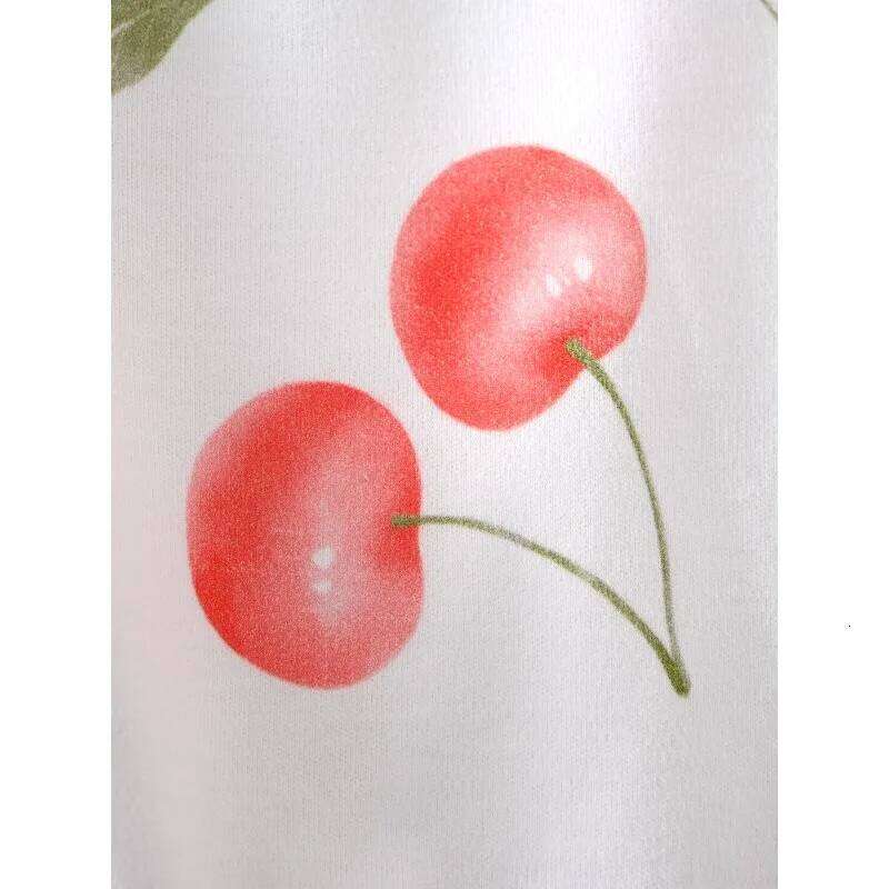 2026 Spring Cute Baby Boy Girl Romper Pure Cotton Long Sleeve Cherry Pattern Jumpsuit 9 to 12Months 26H0224