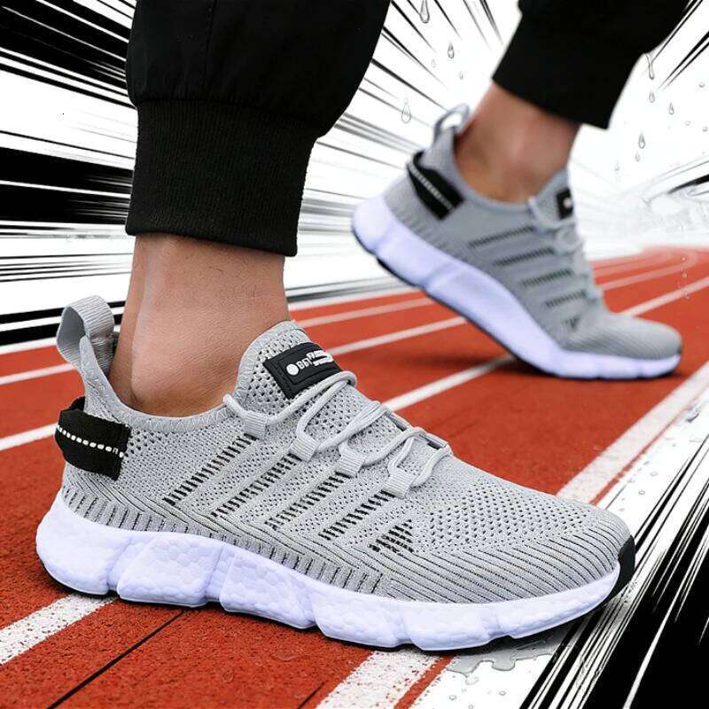 Men's Lightweight Running Minimalist Sporty Breathable Walking Sneakers Athletic Jogging Tenis Outdoor Fitness Man Shoes