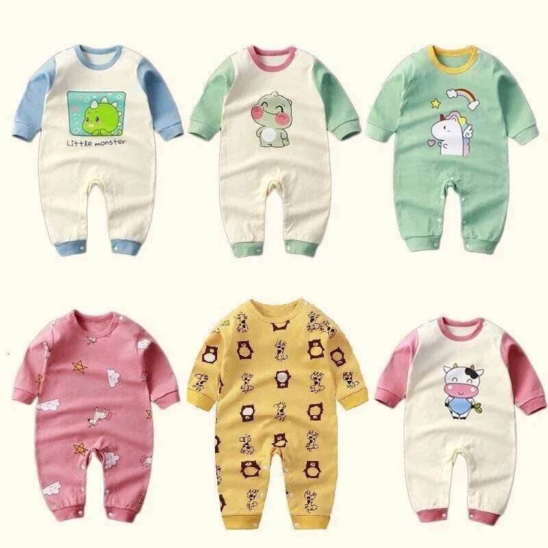 kids Jumpsuit clothes Rompers Newborn Bodysuit Baby Clothing Boy Girl items Cotton Toddler Sleepwear Outfit 26Y0224