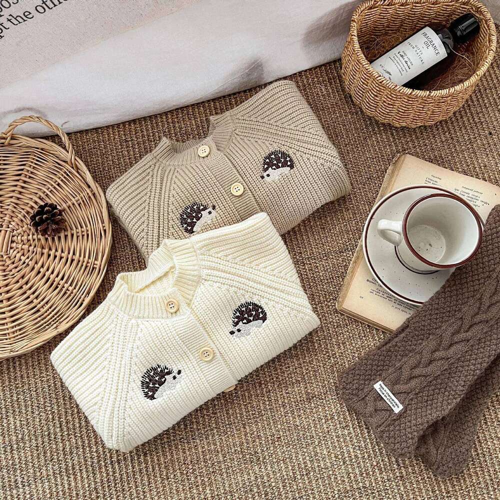 Knitted Romper Autumn Onesie Winter Sweet Cutekorean Loose Fashionable Comfortable Long Sleeves Grils Boys Baby 26Y0224