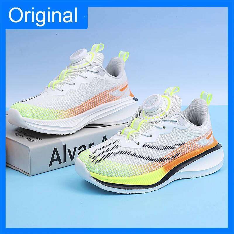 Children Classic Mesh Light Breathe Outdoor Running Fitness Soft Sole Anti Slip Shock-absorbing Sports Shoes 26W0224