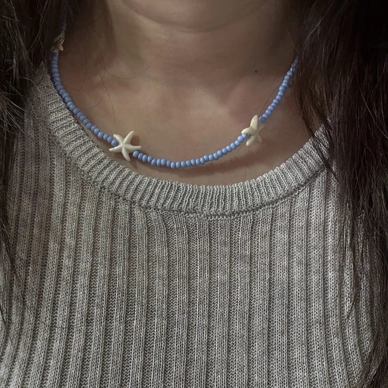 Bohemian Handmade Beaded Choker Necklace Adjustable Colorful Seashell Surfer Necklaces Beach Crystal Charms for Jewelry Making 260202