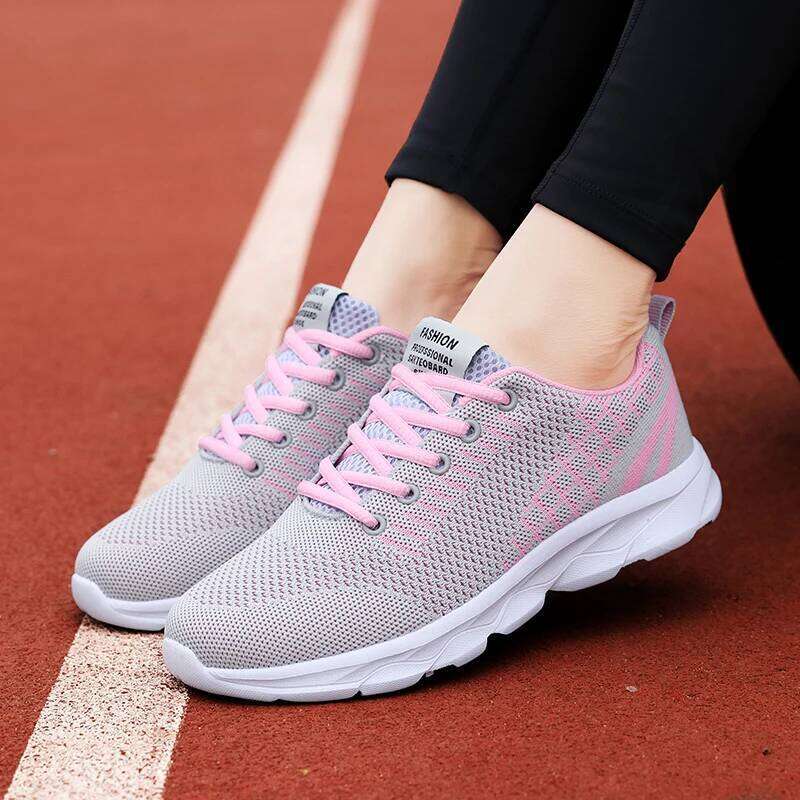 VEAMORS Sports Outdoor Trainers for Women Light Breathable Ladies Running Knitted Casual Sneakers Soft Shoes 26W0224