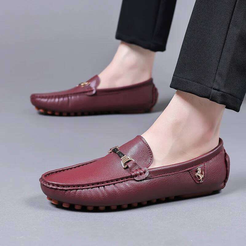 Formal Dress Shoe Slip on Business Casual for Men Wedding Party Office Shoes Soft Leather Loafers