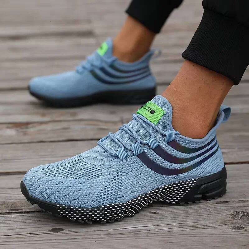 Men's Hiking Mesh High-quality Fast Drying Lightweight Flat Shoes Outdoors Running Sports Gym Training Lace Up Sneakers