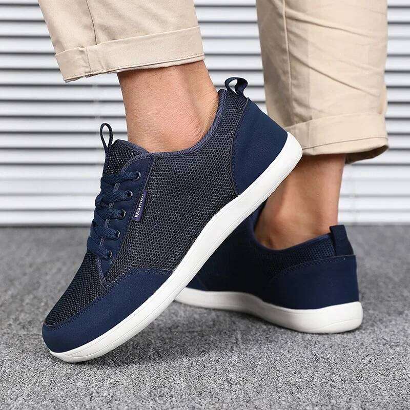 Hot Selling Fashion Men's Sneakers Wide Toe Breathable Barefoot Sports Large Summer New Trendy Black Mesh Casual Walking Shoes