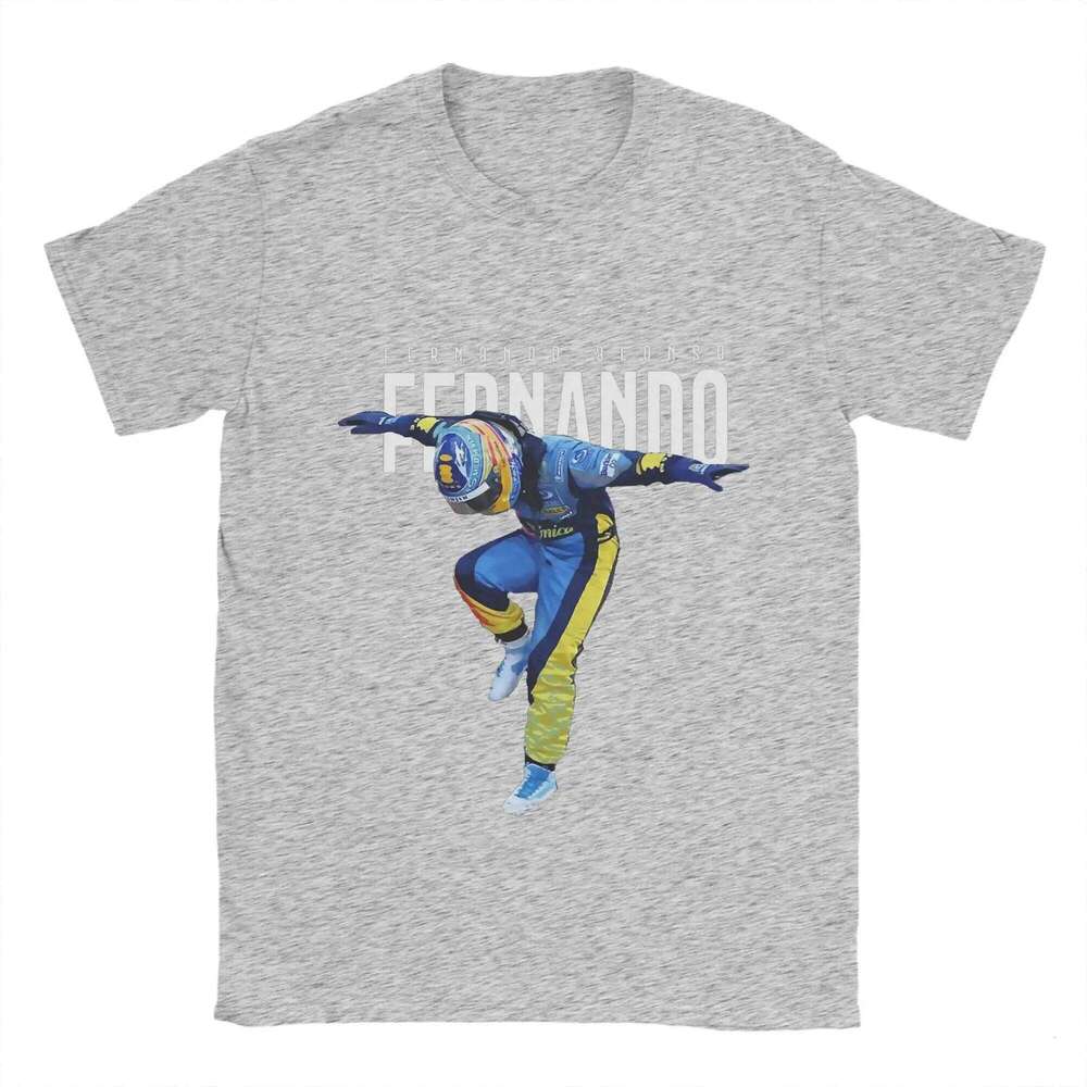 Fernando Alonso Shirt Beach dance Cotton T Shirts For Men's Trending Custom Logo Tshirt Short-Sleeve Vintage Clothing H260224