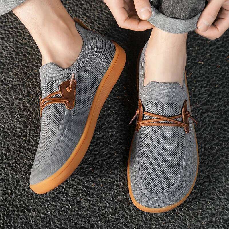 Men Casual Dress Sneakers Minimalist Barefoot Outdoor Comfort Lightweight Leisure Non Slip Wide Running Shoes
