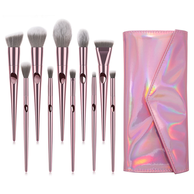 Ergonomic Makeup Brush Set - Soft Bristles for Smooth Application