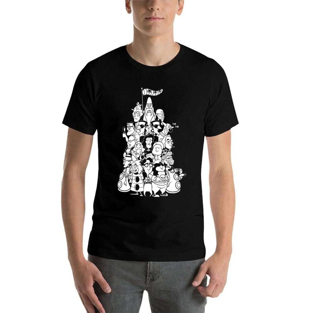 Day at the Mansion graphic shirts for man pack t shirt men 100% cotton brand T-Shirt H260224