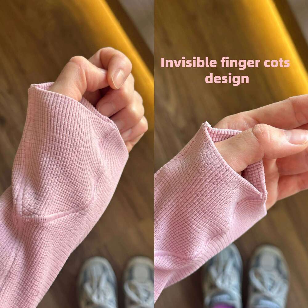 New Long Sleeve Top Women's Tight Fitness Wear Gym Clothes Sports Blouses Running Training Workout Pilates Yoga Shirt 26Y0224