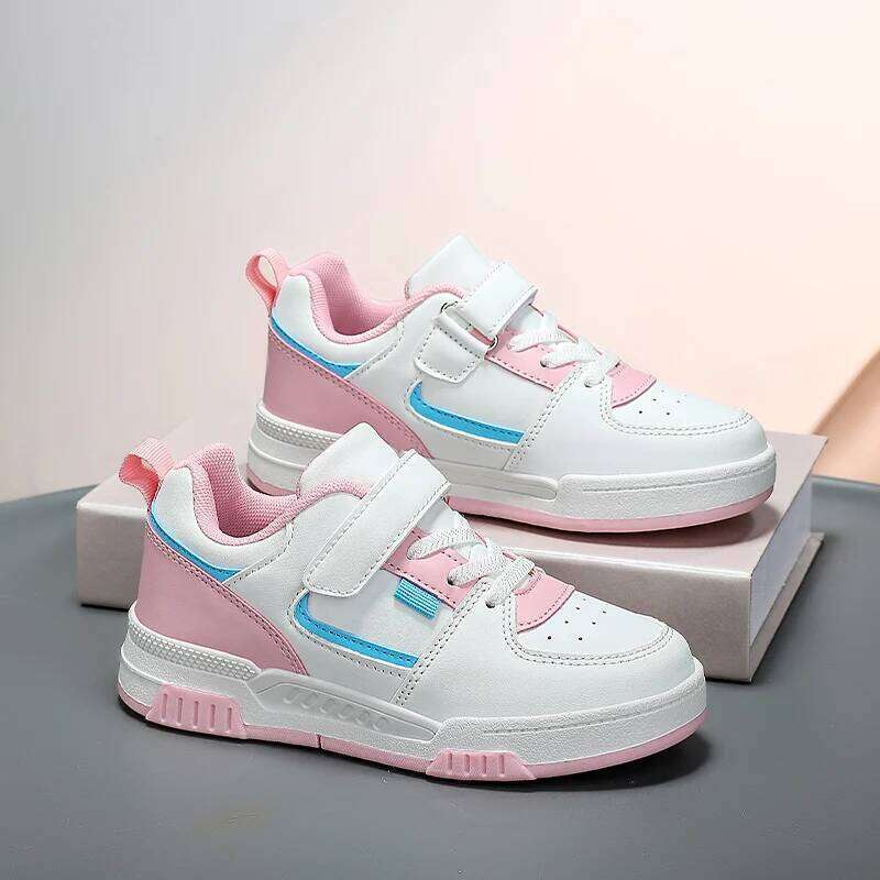 Children Casual Autumn Winter PU Leather Sneakers for Kids Comfortable Walking Boys Girls New Fashion Sports Shoes 26W0224