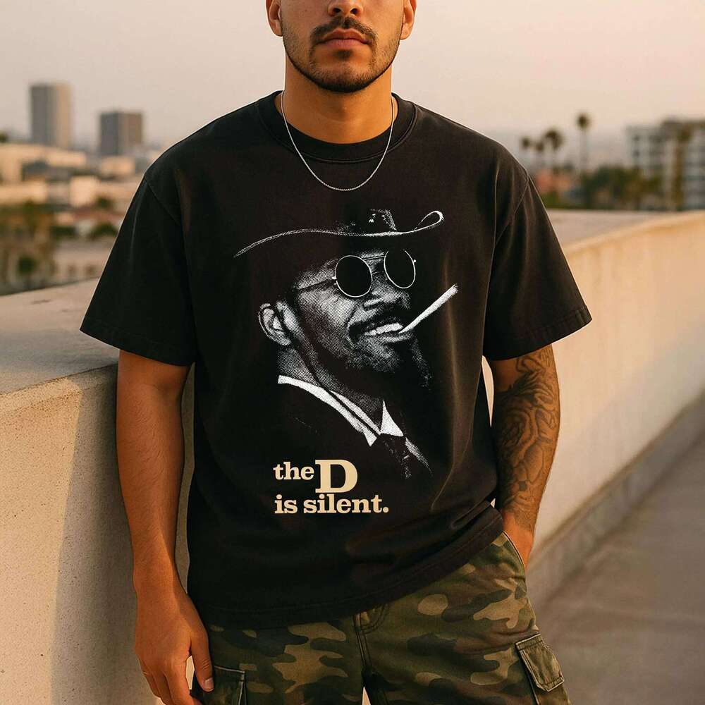 Django Unchained Tee, Tarantino Shirt, Revenge Film Gift Summer Men's Women's Loose and Breathable T-shirt Top H260224