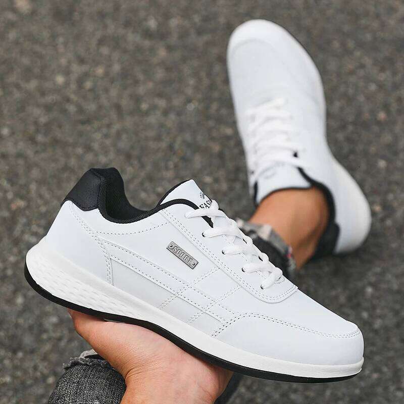 Fashion Casual Men's Waterproof Walking Sneakers Trend Comfortable Lace-up Shoes Outdoor Non-Slip Footwear Tennis for Men
